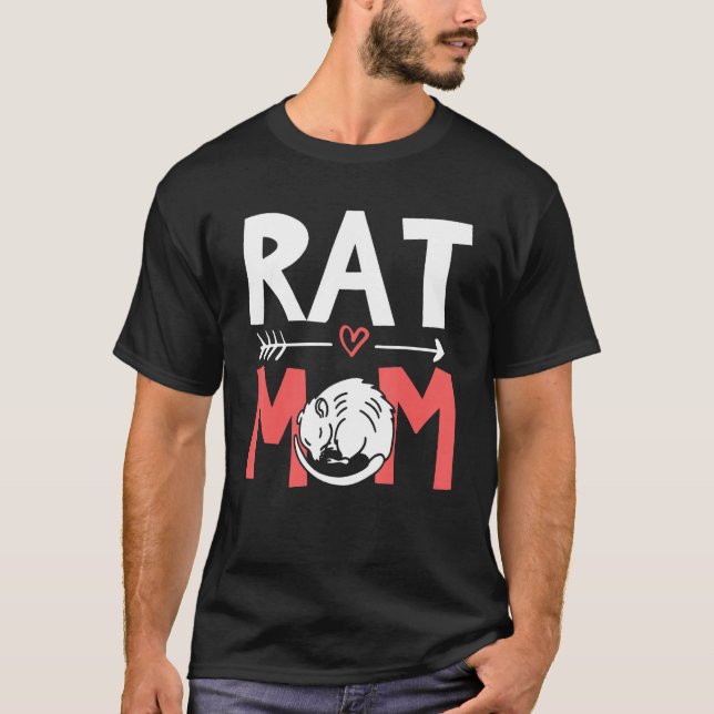 Rat Mom  Rat   Cute Rats Owner T Shirt (Framsida)