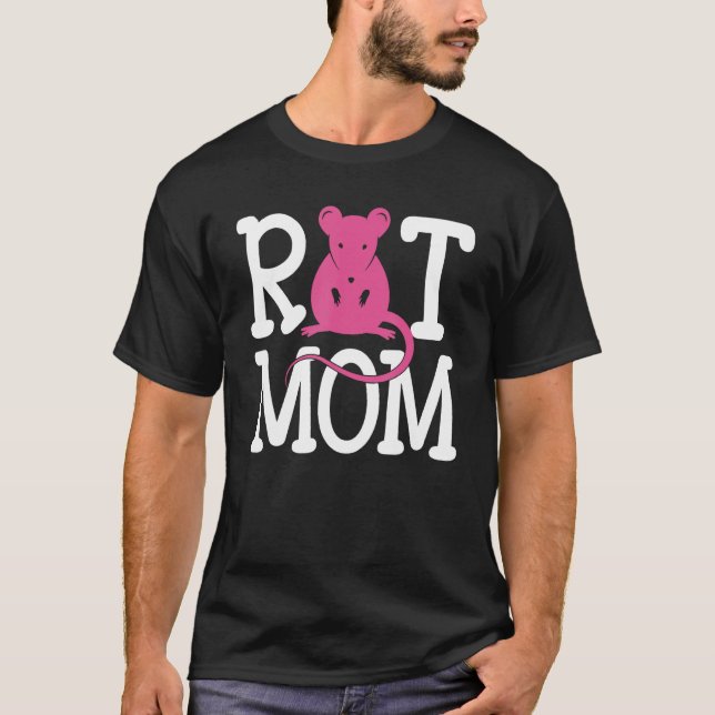 Rat Mom  Rat  Cute Rats Owner T Shirt (Framsida)