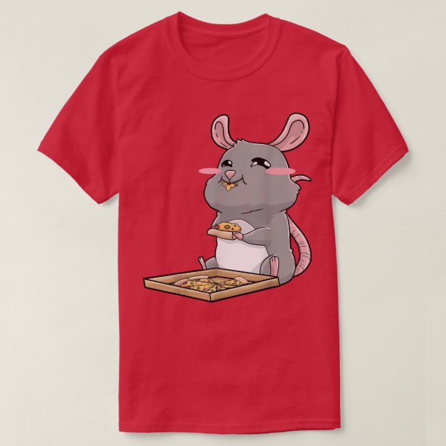 Rat Pizza Anime Kawaii 26994890 T Shirt (Design framsida)