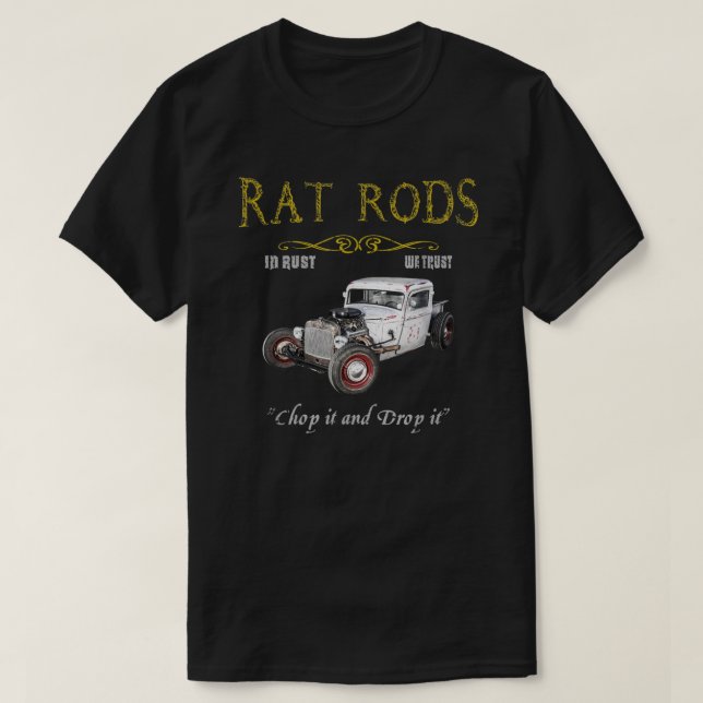 Rat Rods T-shirt Chop It And Drop It  Essential T- (Design framsida)