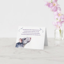 Rat Sympathy Condolences Heaven Loss of Pet Rat Kort