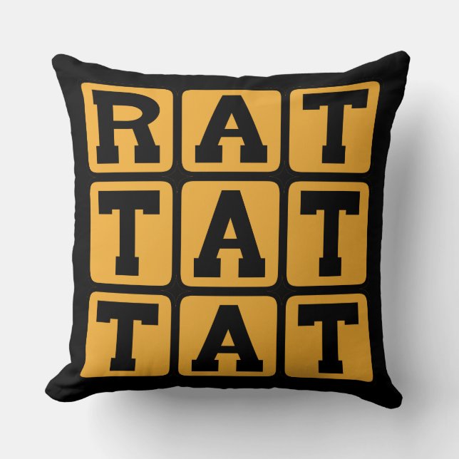 Rat Tat Tat, Trummelbmönster Kudde (Framsida)