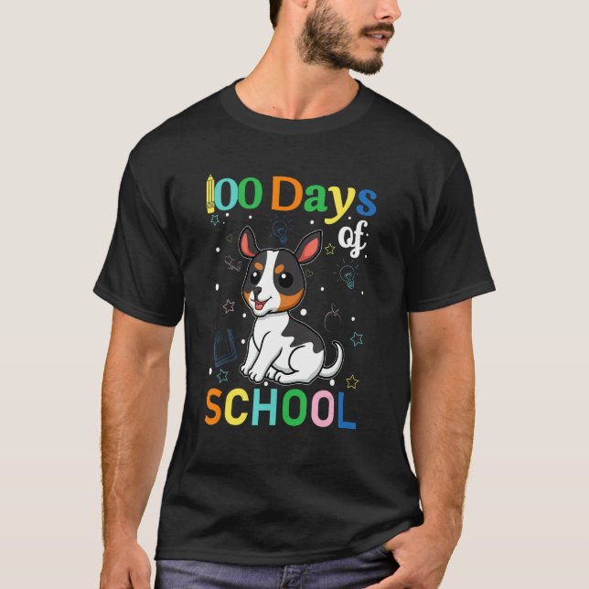 Rat Terrier Dog Lovers Teacher Student 100th Day o T Shirt (Framsida)