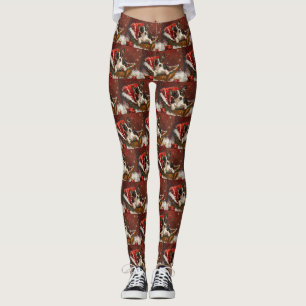 Rat Terrier Hund Jul Festlig Leggings