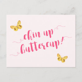 Räta på ryggen smörblomma! Motivational Quote Post Vykort