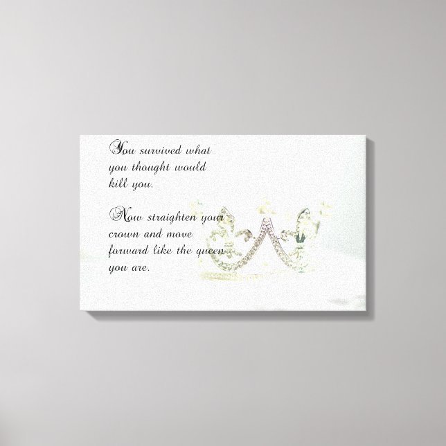 Räta upp Krona Canvastryck (Framsida)