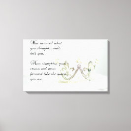 Räta upp Krona Canvastryck