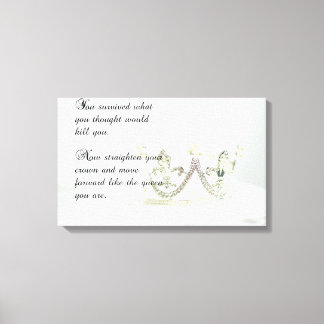 Räta upp Krona Canvastryck