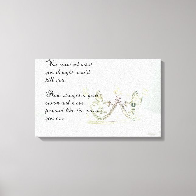 Räta upp Krona Canvastryck (Framsida)