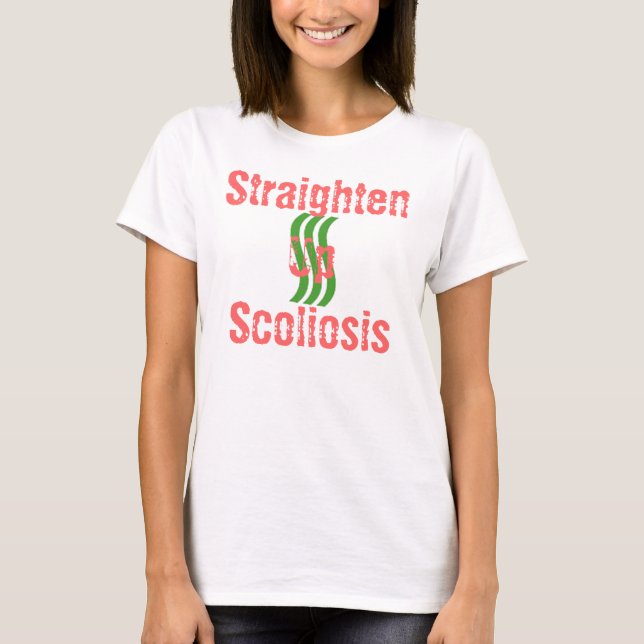 Räta ut upp Scoliosis Tee (Framsida)