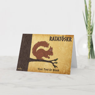 Ratatöskr, nordisk/viking ekorre kort