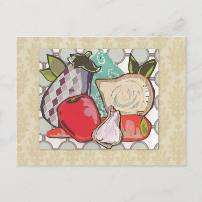 Ratatouille Köksingredienser - Vykort (Framsida)