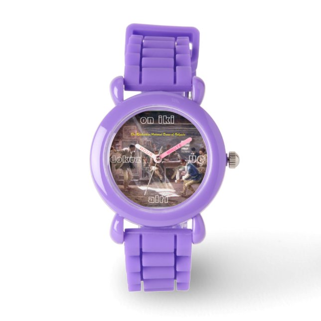 "Ratchenitza, National-Dance-of-Bulgaria" Armbandsur (Framsida)