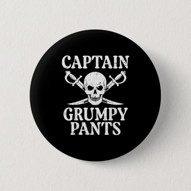 Rate Captain Mpy Pants Funny Humor Quote Men Women Knapp (Framsida)