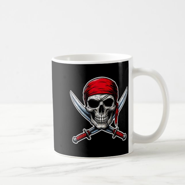 Rate Flag Skull And Crossbones Skeleton Costume Ha Kaffemugg (Höger)