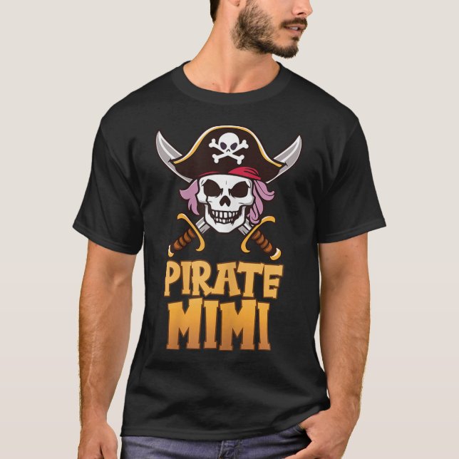 Rate Mimi Funny Captain Matching Grandma Halloween T Shirt (Framsida)
