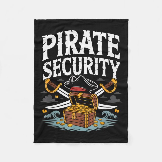 Rate Security Funny Halloween Costume Dad Mom Grou Fleecefilt (Framsidan)