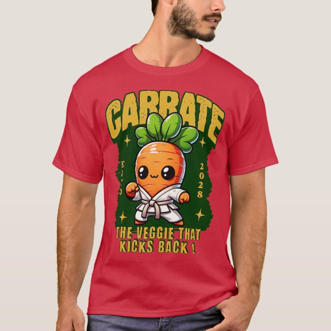 rate The veggie that kicks back T Shirt (Framsida)