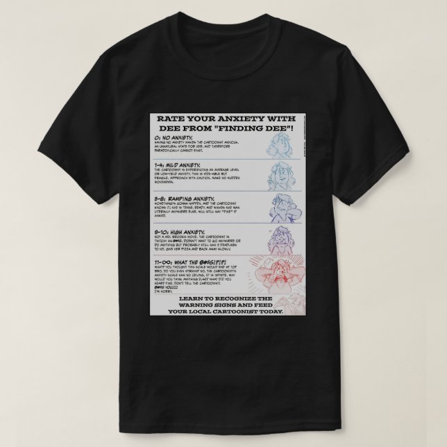 Rate Your ANXIETY T Shirt (Design framsida)