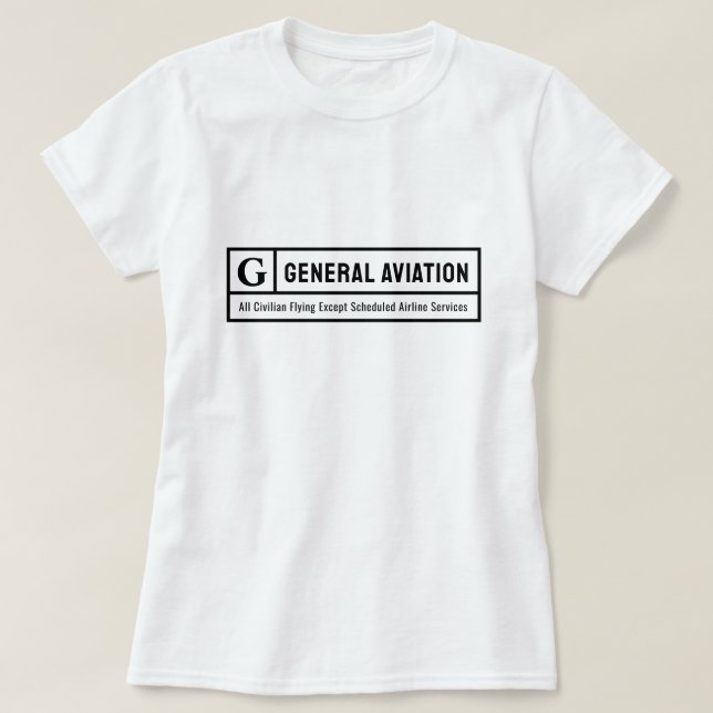Rated G for General Aviation T Shirt (Design framsida)