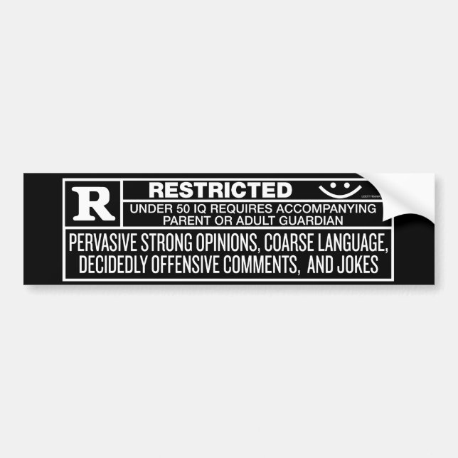 Rated R Klistermärke (Framsidan)