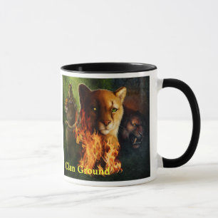 Ratha och henne varelse, med titlar mugg