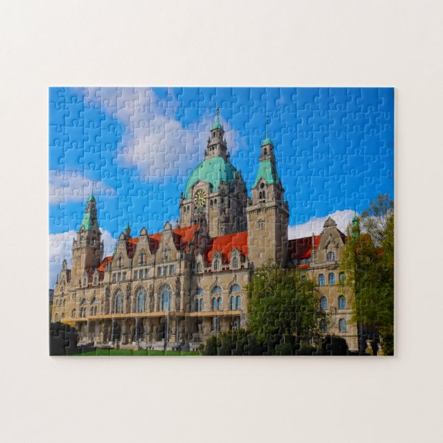 Rathaus Hannover Tyskland. Pussel (Horisontell)