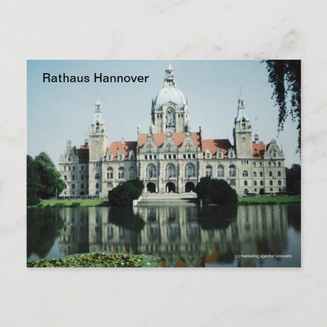 Rathaus Hannover Vykort (Framsida)
