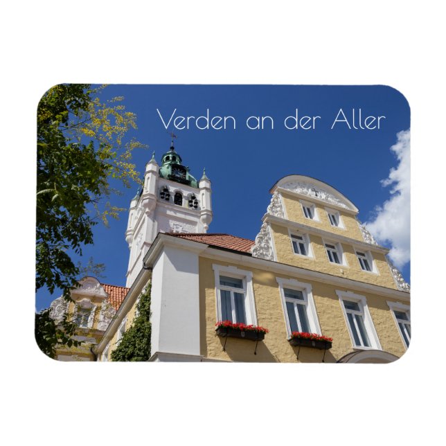Rathaus, Verden an der Aller, Tyskland Magnet (Horisontell)
