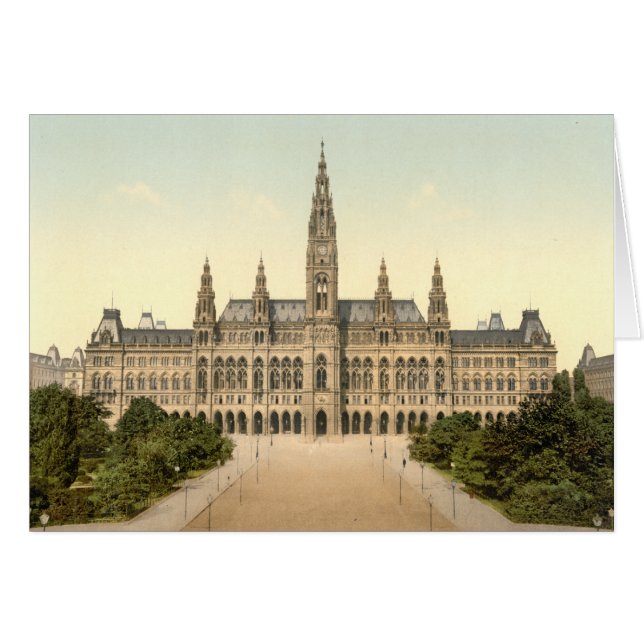 Rathaus, Wien, Österrike Hälsningskort (Framsidan Horizontal)
