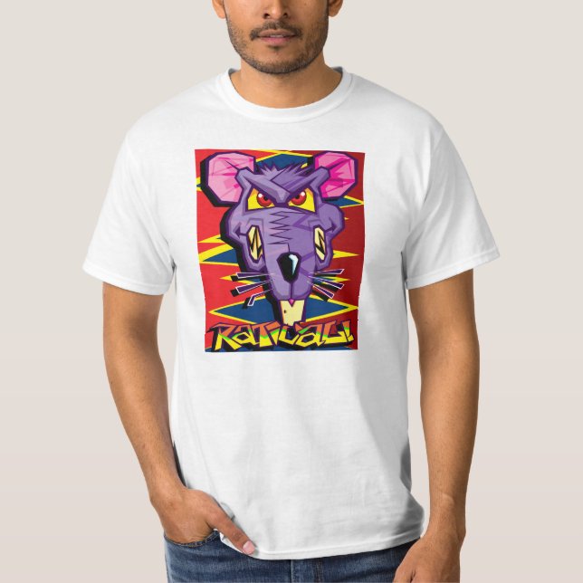 RATical vid Dave Weiss amerikanpop T Shirt (Framsida)