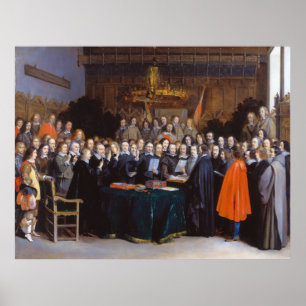 Ratificationen av fördrag av Münster 1648 Poster