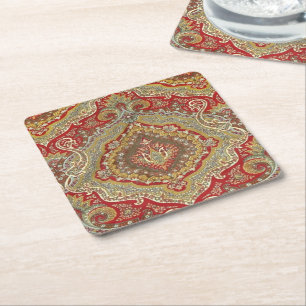 Ratih Paisley Underlägg Papper Kvadrat