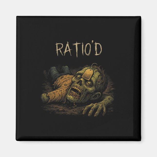 Ratio'd Teag-meme Rollig Zombie Npc Ratioad Spelar Magnet (Framsidan)