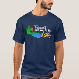 Ratired ser dig på sjön t-shirt