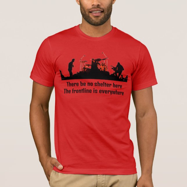 RATM - Inget skydd T Shirt (Framsida)