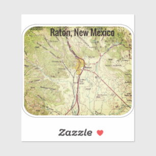 Raton New mexico Topo Klistermärken