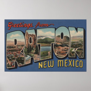 Raton nya - mexico - stora brevplatser poster