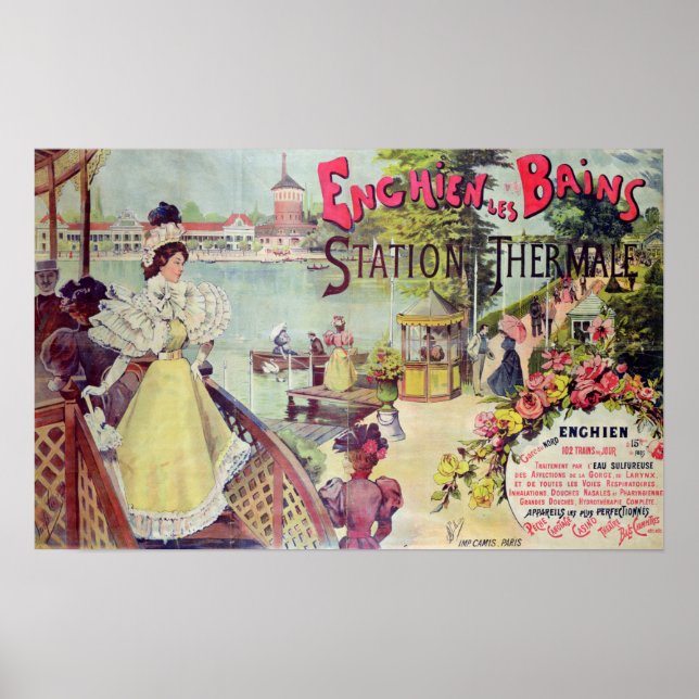 Rätorten Enghien-les-Bains, Frankrike Poster (Framsidan)