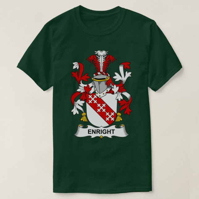 Rätt att Jacka Arm Family Crest T Shirt (Design framsida)
