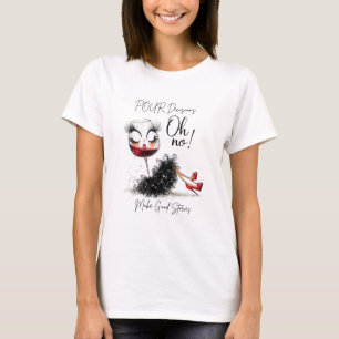 Rätt beslut vid vinkaraffären ger roliga historier t shirt