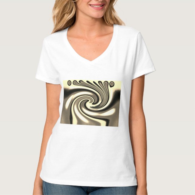 Rätt chic konstmode t shirt (Framsida)