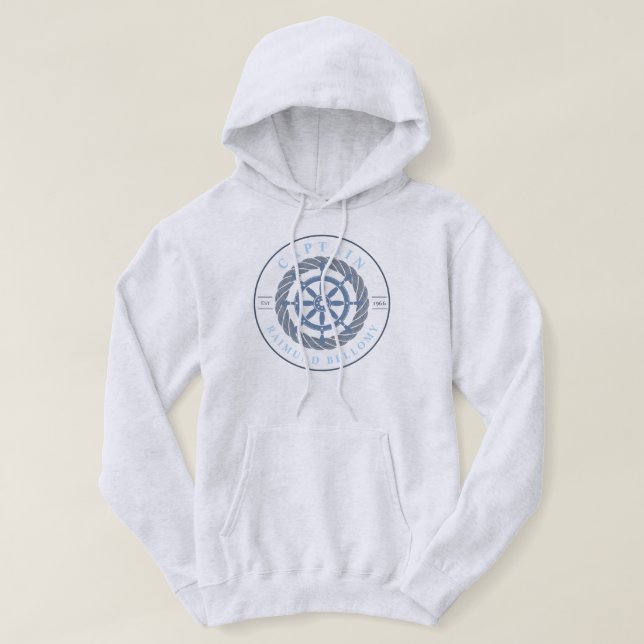 Ratt för fartygsstyrning hoodie (Design framsida)
