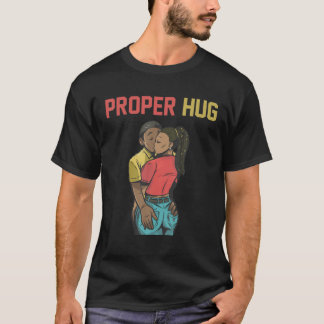 Rätt Hug I Kärlek, hennes knut, afrikansk amerikan T Shirt