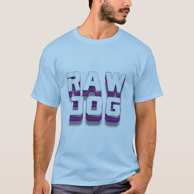 Rått Hund T Shirt (Framsida)