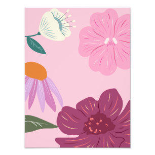 Rätt i rosa: Blodblommor i Hibiscus Fototryck
