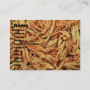 Rått kycklingfoder visitkort