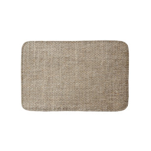 Rått Linen: Naturlig texturerad struktur. Badrumsmatta