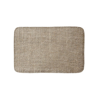 Rått Linen: Naturlig texturerad struktur. Badrumsmatta