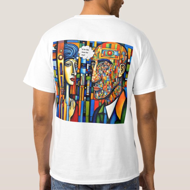 Rätt man för mig t shirt (Baksida)
